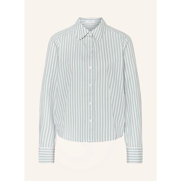 opus febula Blue Grey white Striped Button Down 44 XXL - Picture 1 of 4